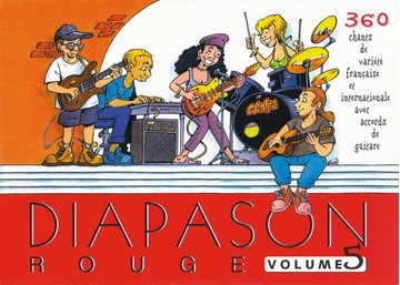 Diapason rouge volume 5 : 360 chants de variétés française et internationale Visuel